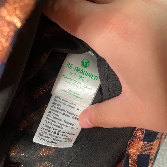 NWT JCrew Metallic Sleeveless Top Medium - Picture 6 of 8